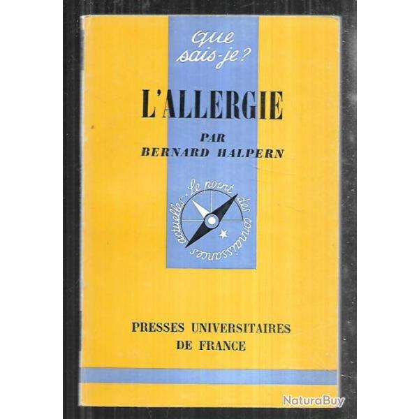 Que sais-je ,l'allergie par bernard halpern