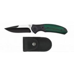 Couteau pliant Albainox - Noir/Stamina vert
