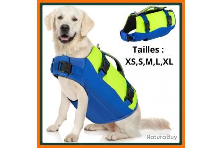 Gilet de sauvetage pour chiens - Taille de XS à XL - Bleu et jaune - Gilets  (10810718)
