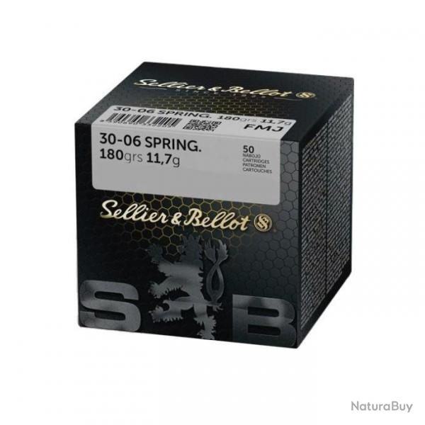 Dstockage ! - Munition Sellier & Bellot 30-06 SPRG SPCE 11.7g 180gr x5 boites