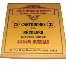 44 SW Russian: Reproduction boite cartouches (vide) SOCIETE FRANCAISE des MUNITIONS 10812470