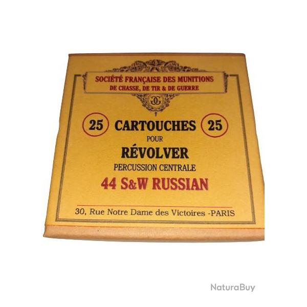 44 SW Russian: Reproduction boite cartouches (vide) SOCIETE FRANCAISE des MUNITIONS 10812470