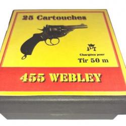 455 Webley: Reproduction boite cartouches (vide) A-F "Tir 50 m" 10812495