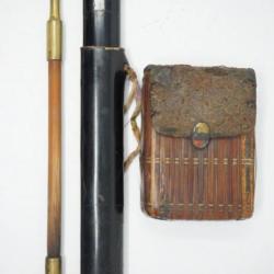 Pipe de samourai Edo avec Inro bambou / samourai