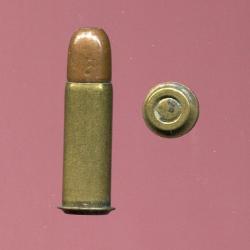 8 mm Non Réglementaire - TRES  RARE - étui laiton court (25 mm) - balle méplate - vers 1890-1900