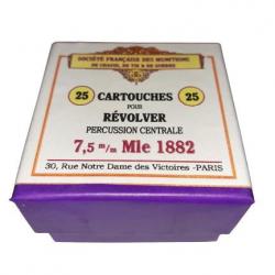 7,5 mm Suisse 1882: Reproduction boite cartouches (vide) SOCIETE FRANCAISE des MUNITIONS 10813765