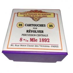 8 mm 1892: Reproduction boite cartouches (vide) SOCIETE FRANCAISE des MUNITIONS 10813820