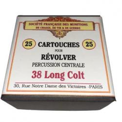 38 Long Colt: Reproduction boite cartouches (vide) SOCIETE FRANCAISE des MUNITIONS 10813948