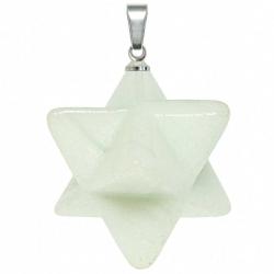 Pendentif étoile merkaba en amazonite