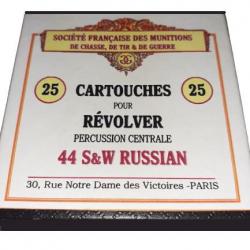 44 SW Russian: Reproduction boite cartouches (vide) SOCIETE FRANCAISE des MUNITIONS 10815585