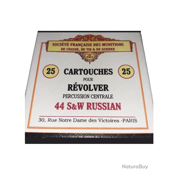 44 SW Russian: Reproduction boite cartouches (vide) SOCIETE FRANCAISE des MUNITIONS 10815585