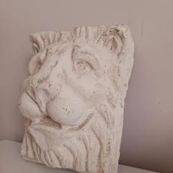Ancien Bas relief tête de lion
