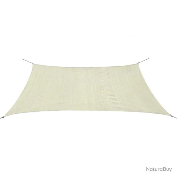 Parasol en pehd rectangulaire 2 x 4 m crme 02_0008588