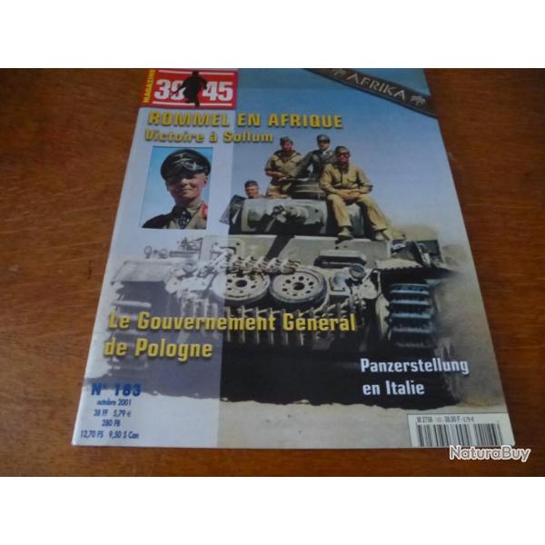 Xa MAGAZINE 39/45  NUMERO 183 ROMMEL EN AFRIQUE