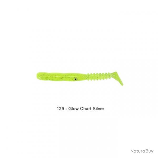 Leurre Reins Rockvibe Shad 3cm 129 - Glow Chart. Silver