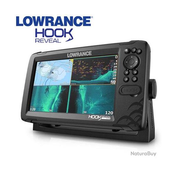 Sondeur GPS Lowrance Hook Reveal 9 Sonde TA TripleShot
