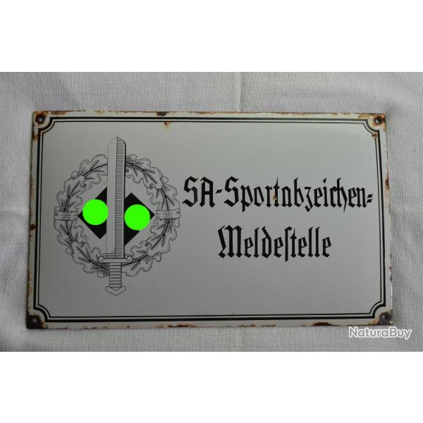 Plaque maille allemande SA-Sportabzeichen 50cmx30cm