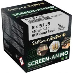 Cartouches ciné tir Screen-Ammo 8x57 IS FMJ zinc 140 grs. (Calibre: 8x57 IS)