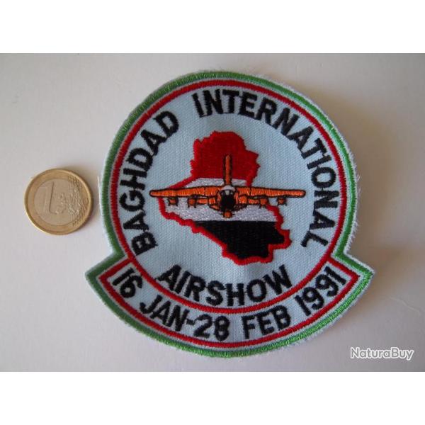 cusson militaire PATCH BAGHDAD INTERNATIONAL AIRSHOW 1991