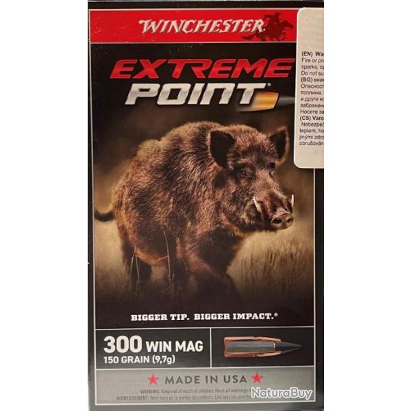 Munition Winchester Extreme Point 300wm 150gr par 60