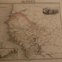 carte geographique sénegal et cote de guinée    periode  1888