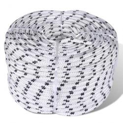 Corde de bateau tressée polyester 6 mm 500 m blanc 02_0003383