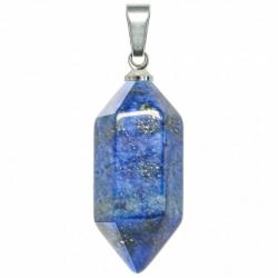 Pendentif petite pointe biterminée en lapis lazuli