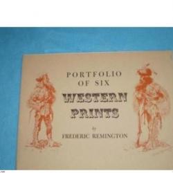 Porte-Folio de SIX pièces par FREDERIC REMINGTON ! COLLECTION !!!