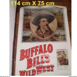 Poster annonçant la sortie du livre :"100 Posters of Buffalo Bill", 1976 ! Collection !