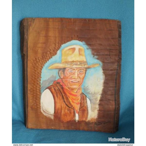 Planche paisse de bois "John WAYNE" ! Collection ! 2