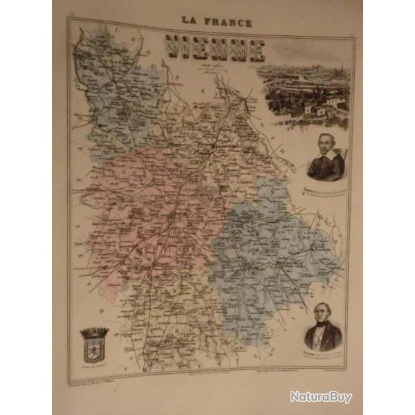 carte geographique  vienne  periode  1888