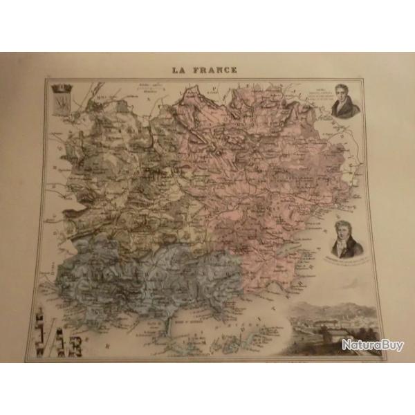carte geographique  var    periode  1888