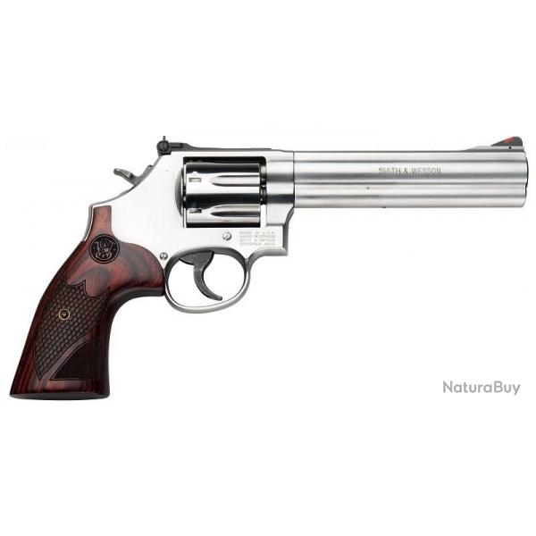 REVOLVER S&W 686 PLUS LUXE CAL.357MAG CROSSE BOIS 7 COUPS 6" 150712*