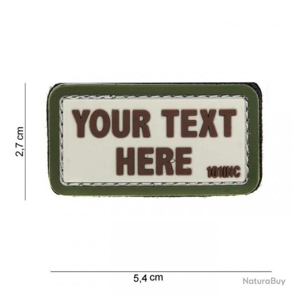 Patch 3D PVC Your text here | 101 Inc (444100-3934 | 8719298178484)