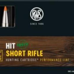 Munitions RWS cal.308 win short rifle hit 150gr 9.7g par 20
