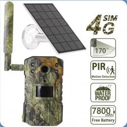 Caméra de chasse haute définition avec fonction d'interphone , vision nocturne, 4 g 2.7k. C
