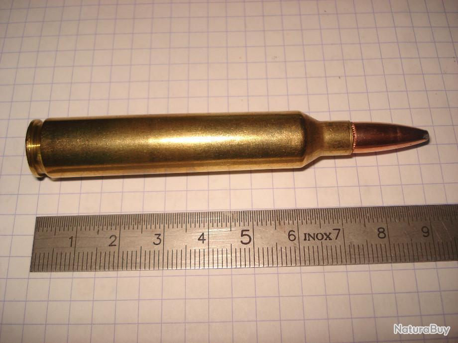 Une rare cartouche de 7mm remington ultra magnum ou RUM demi blindée ...