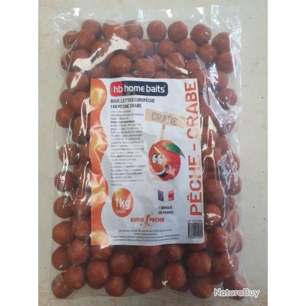 BOUILLETTE HB HOME BAITS 10KG Peche - crabe (orange)