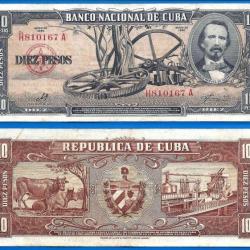 Cuba 10 Pesos 1960 Signature Che Guevara Billet
