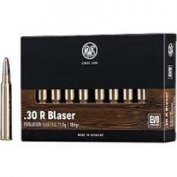 Munitions RWS calibre 30 R Blaser Evolution 184gr - 11.9g x20