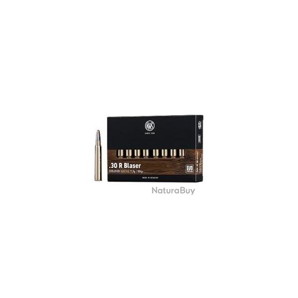Munitions RWS calibre 30 R Blaser Evolution 184gr - 11.9g x20