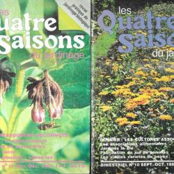 les quatre saisons du jardinage année 1981 bimestriel 5 numéros manque n°9 juillet-aout