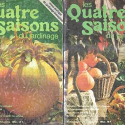 les quatre saisons du jardinage  année 1983 complète bimestriel 6 numéros