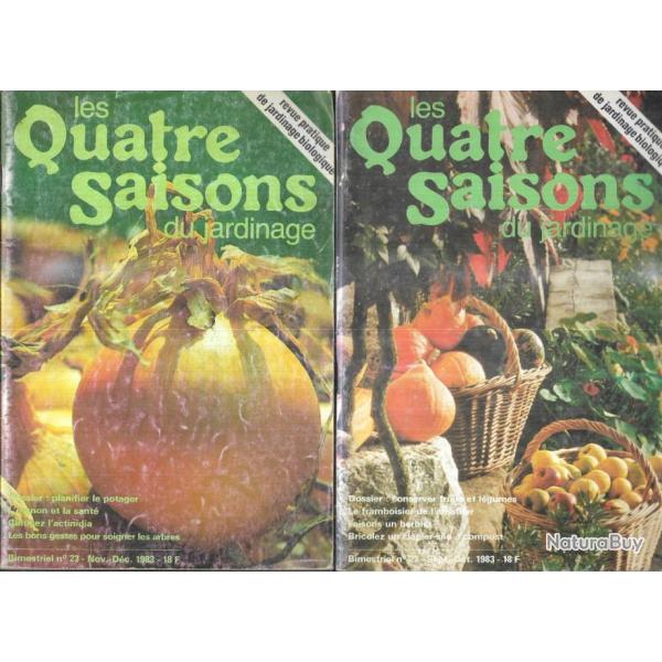 les quatre saisons du jardinage  anne 1983 complte bimestriel 6 numros