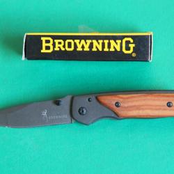 Couteau pliant BROWNING à cran d'arrêt - long totale 19 cm