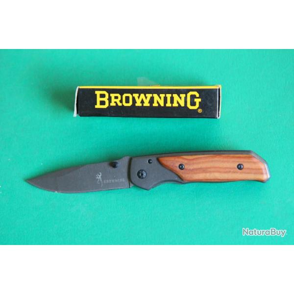 Couteau pliant BROWNING  cran d'arrt - long totale 19 cm