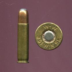 .351 WSL Winchester - balle cuivre pointe plomb arrondie - marquage : W-W  351 WIN SL