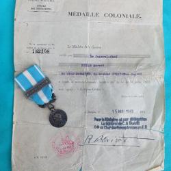 Médaille coloniale bataillon de marche Extreme orient