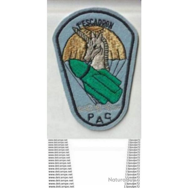 INSIGNE TISSU : P . A . C  / 1  ESC / 1  REGIMENT DE HUSSARD  PARACHUTISTE