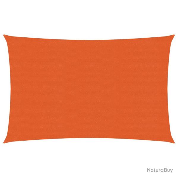 Voile toile d'ombrage parasol 160 g/m 2,5 x 4 m PEHD orange 02_0009231
